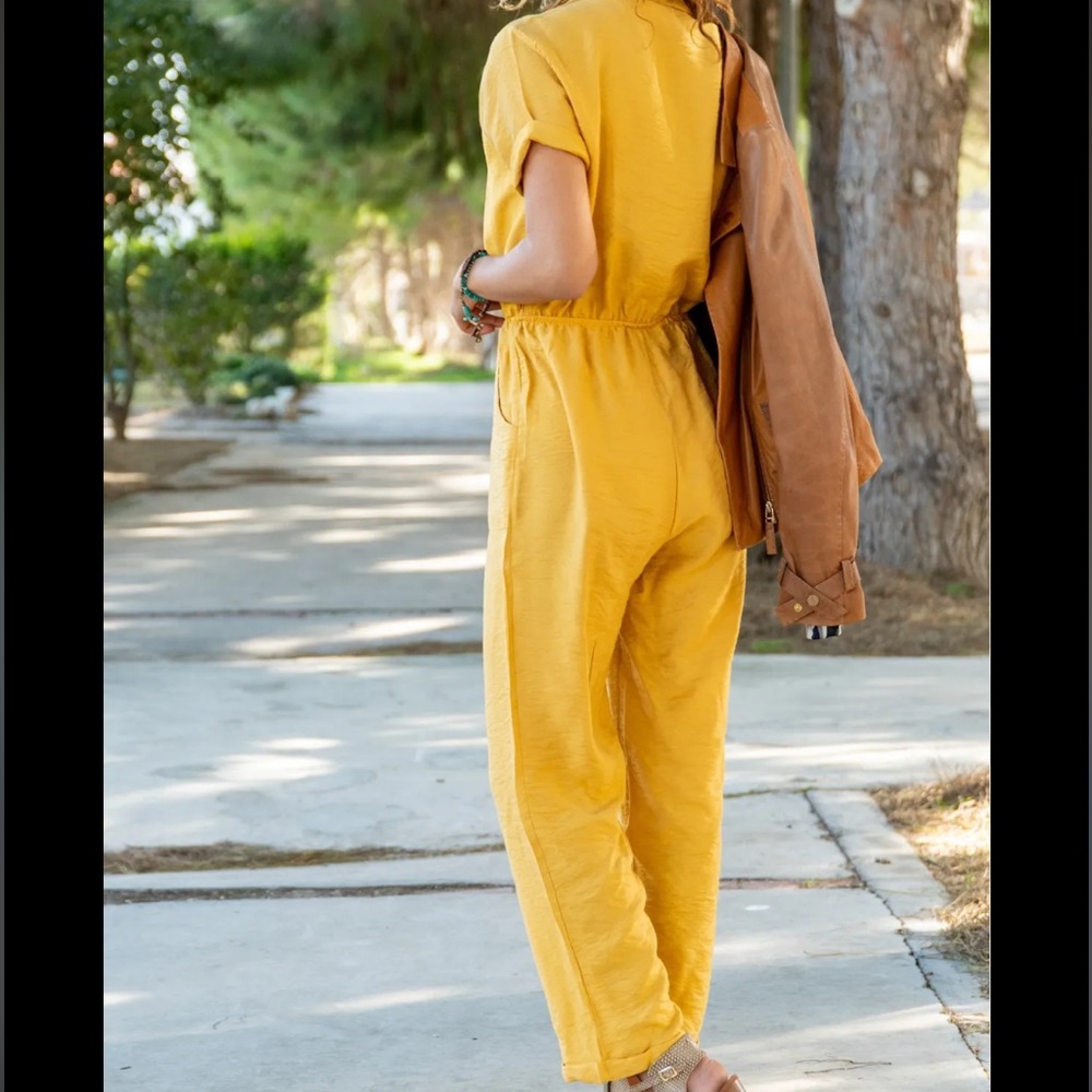 Old Navy Yellow Jumpsuit